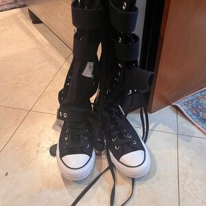 Converse high sneakers gladiator style 7.5
